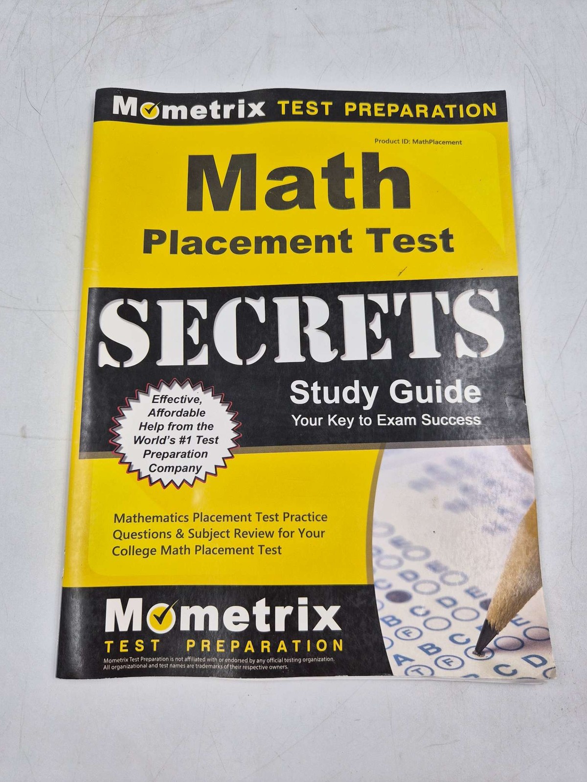 Mometrix Math Placement Test SECRETS Study Guide Your Key to Exam Success Used