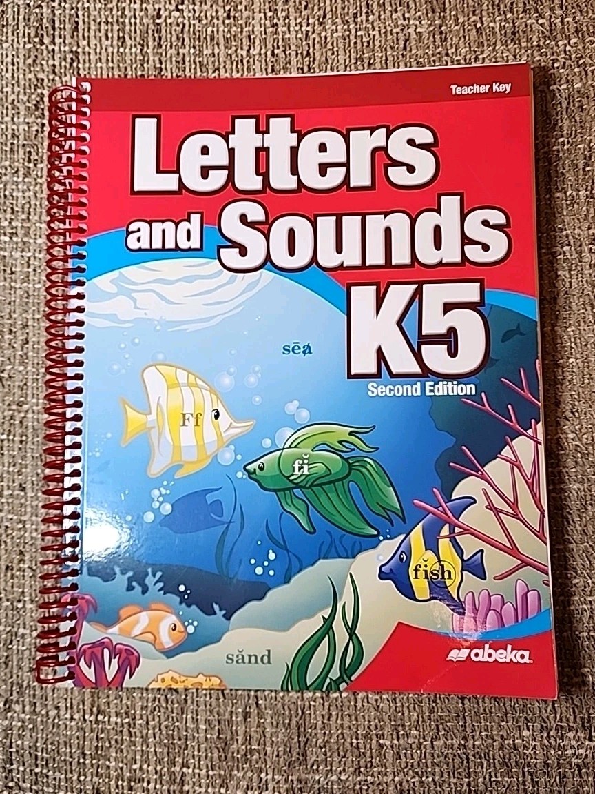 Letters And Sounds K5 Book Abeka A Beka Second Edition Teacher Key