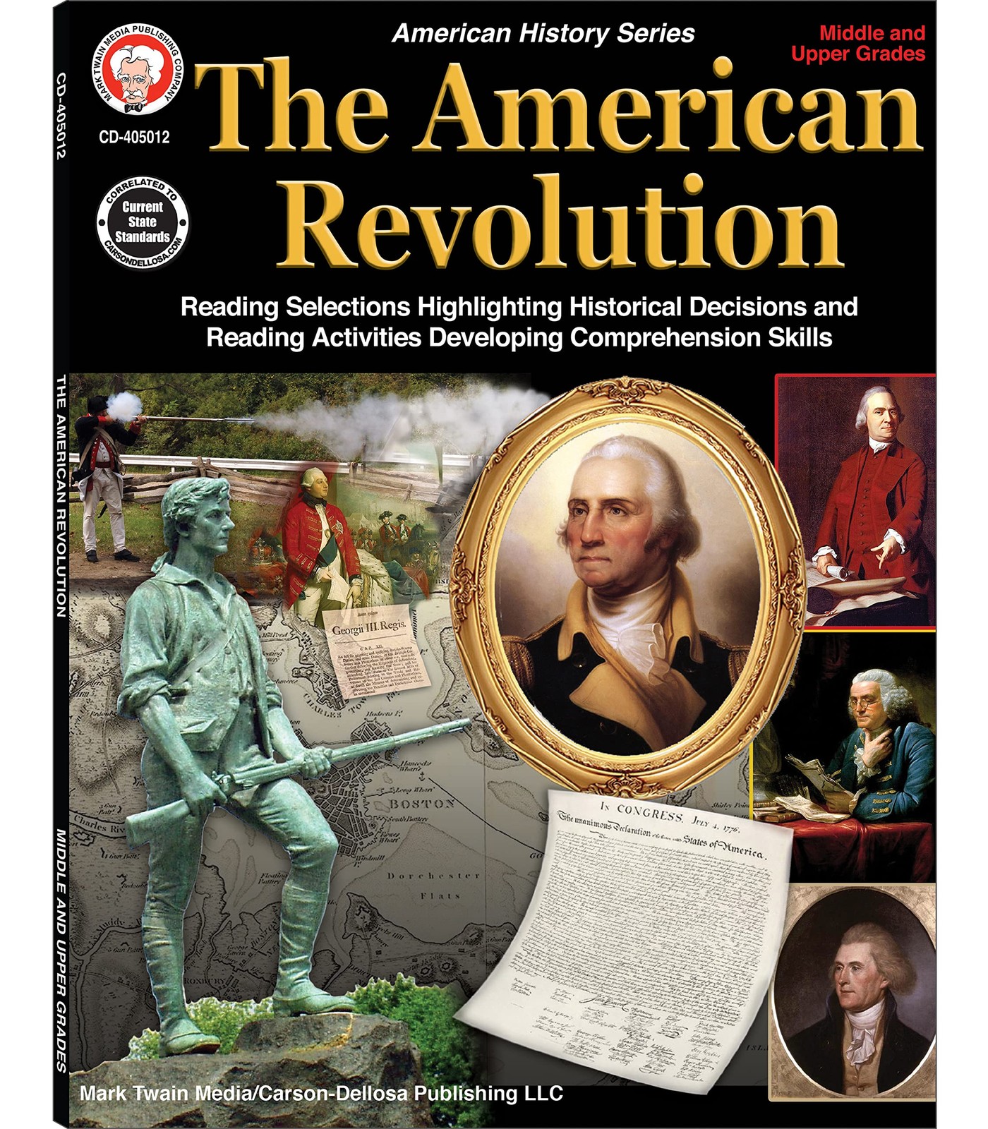 Mark Twain The American Revolution US History Workbook, New Colonies, George…
