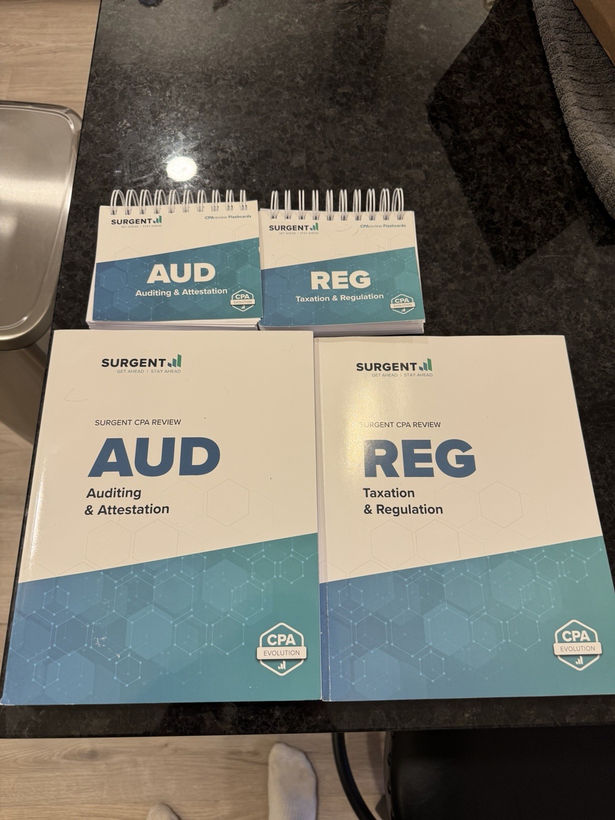Surgent CPA Review AUD & REG Study Guides Flashcards CPA Evolution Exam Prep
