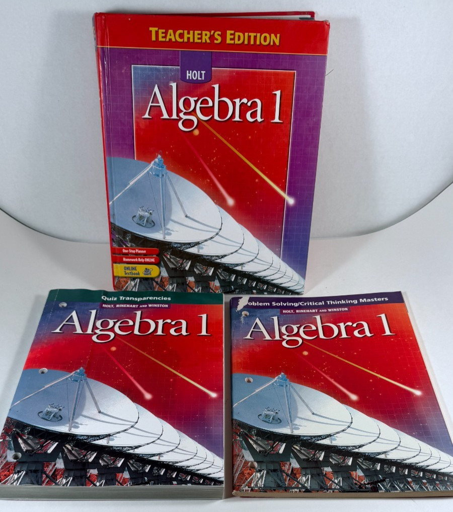 Holt Algebra 1 2004 Teacher Student Resource Bundle 0030700515, Acceptable Wk Bk