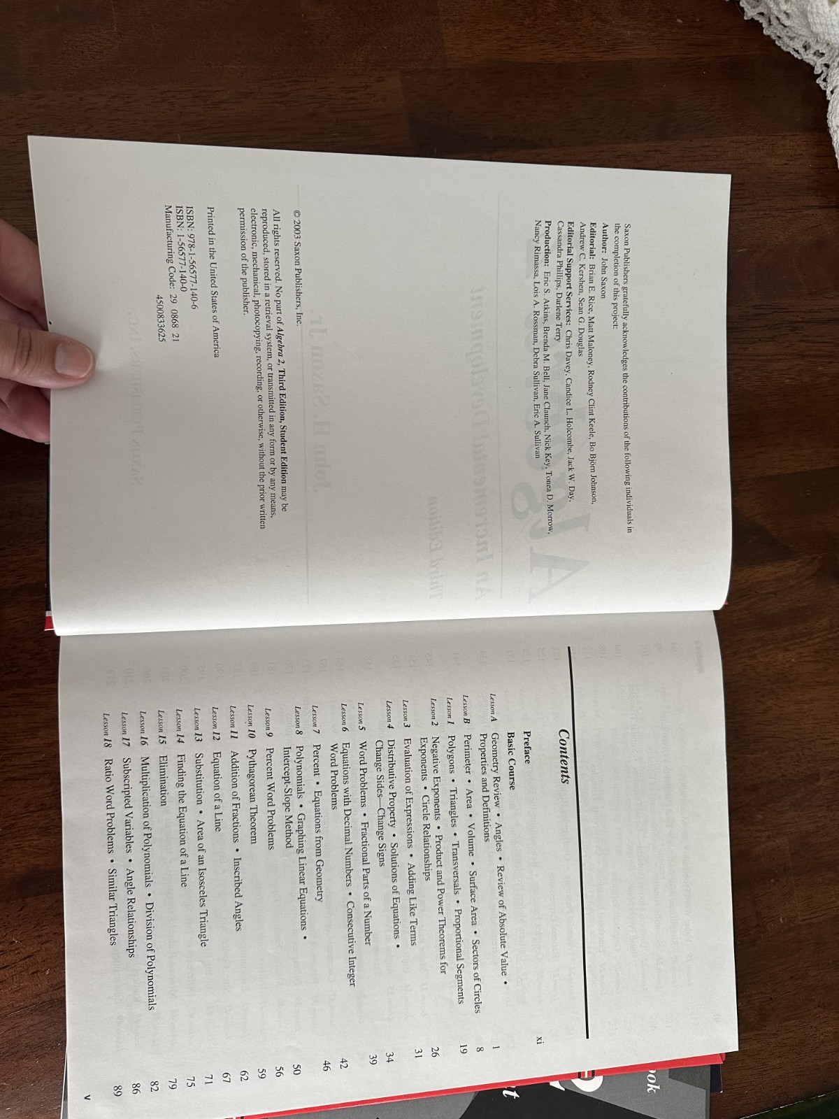 Algebra II Package