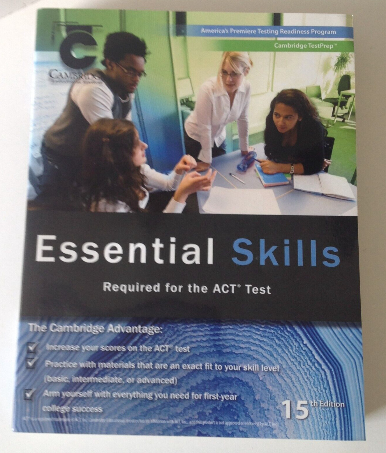 15th Edition ACT Test Prep Essential Skills Workbook Practice College Success