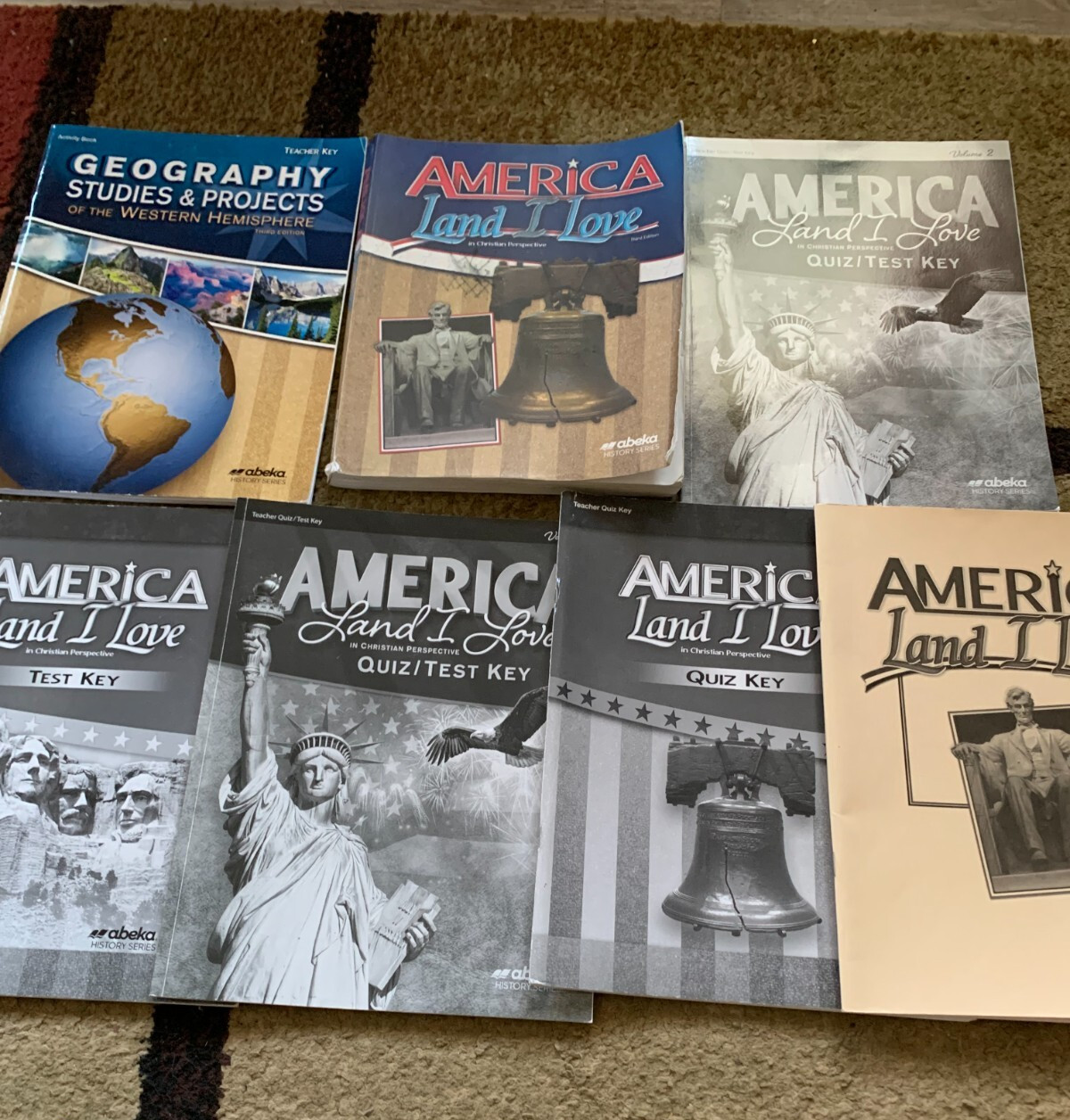 Abeka Academy 8th grade History Answer keys and 3rd edition textbook