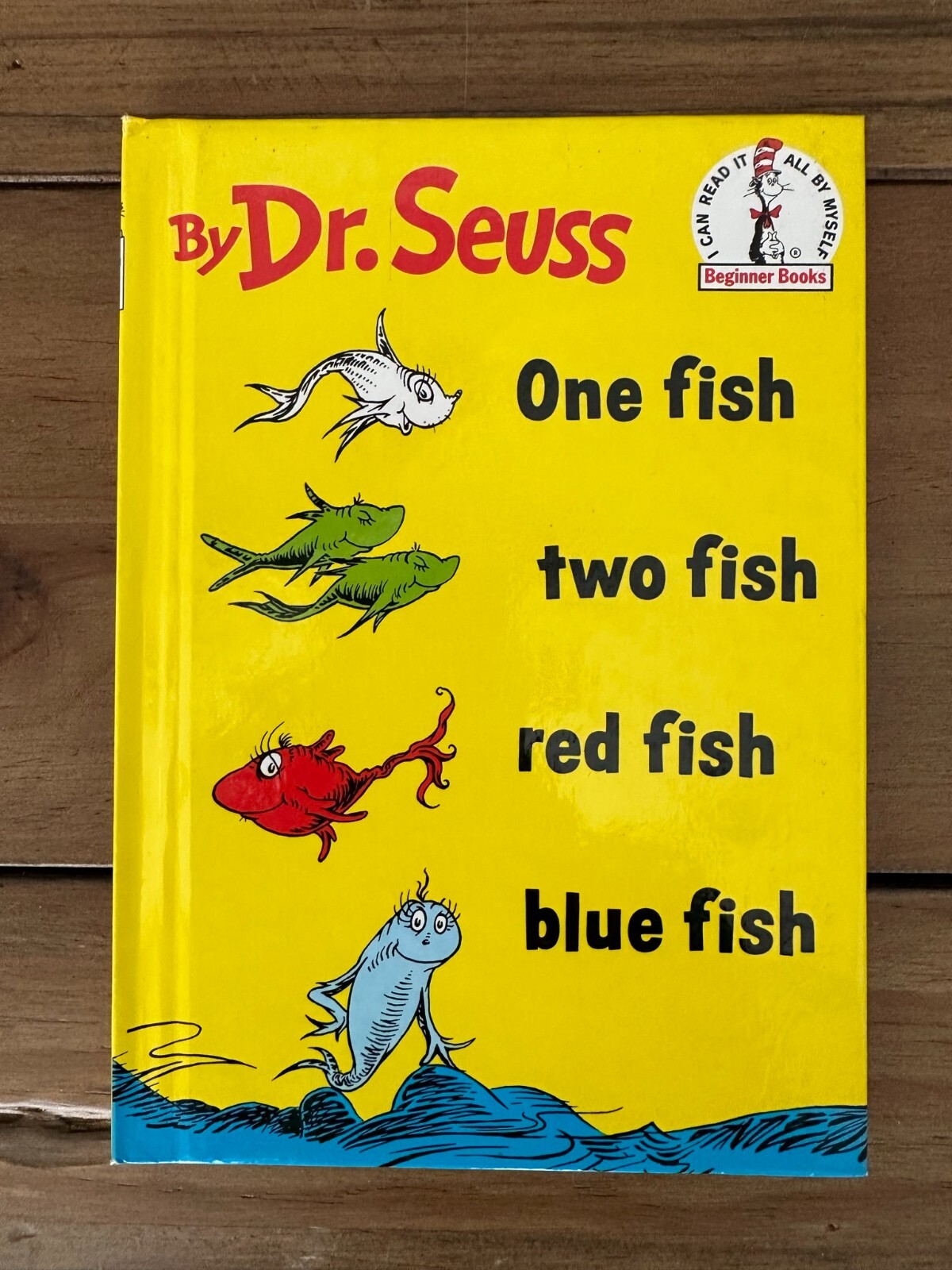 ONE FISH TWO FISH RED FISH BLUE FISH BY DR. SEUSS 1988 GROLIER BOOK CLUB EDITION