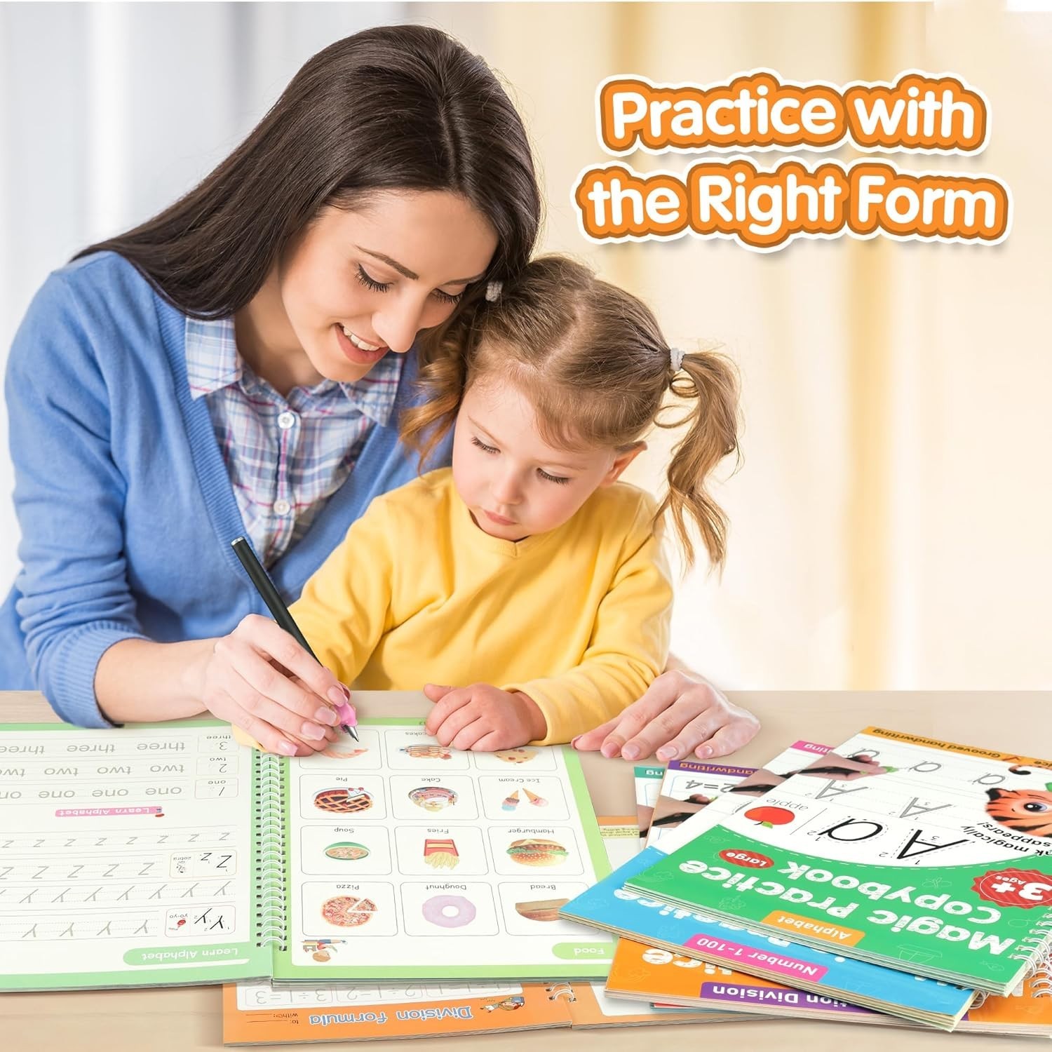 Interactive Handwriting Practice Copybook Set for Kids – Develops Writing Skills