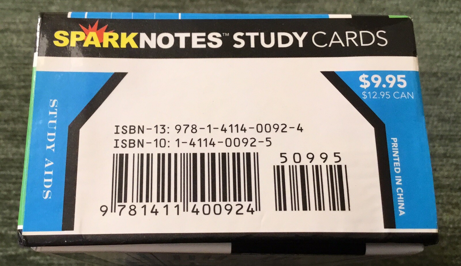 Biology Spark Notes Study Cards, Learn Biology Set Of 600 cards copyrighted 2004