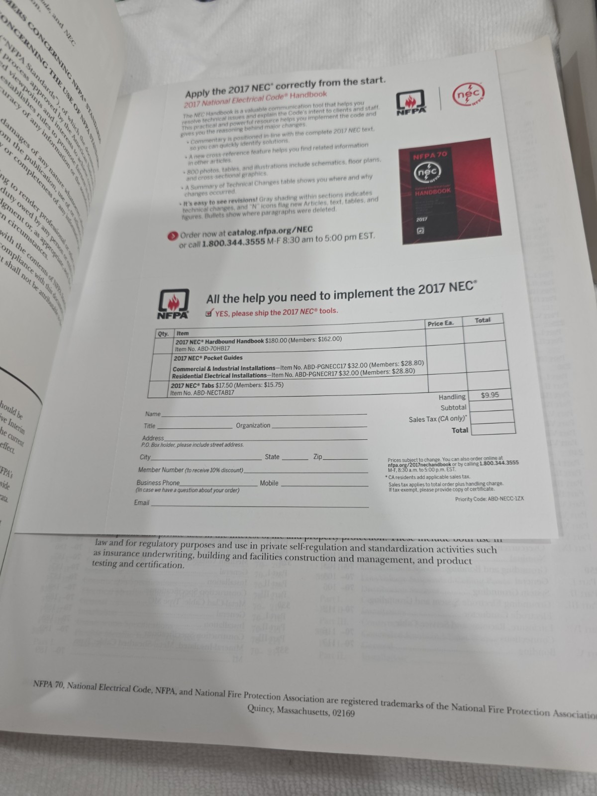 NFPA 70 National Electrical Code 2017 & 2020 NEC Books Lot