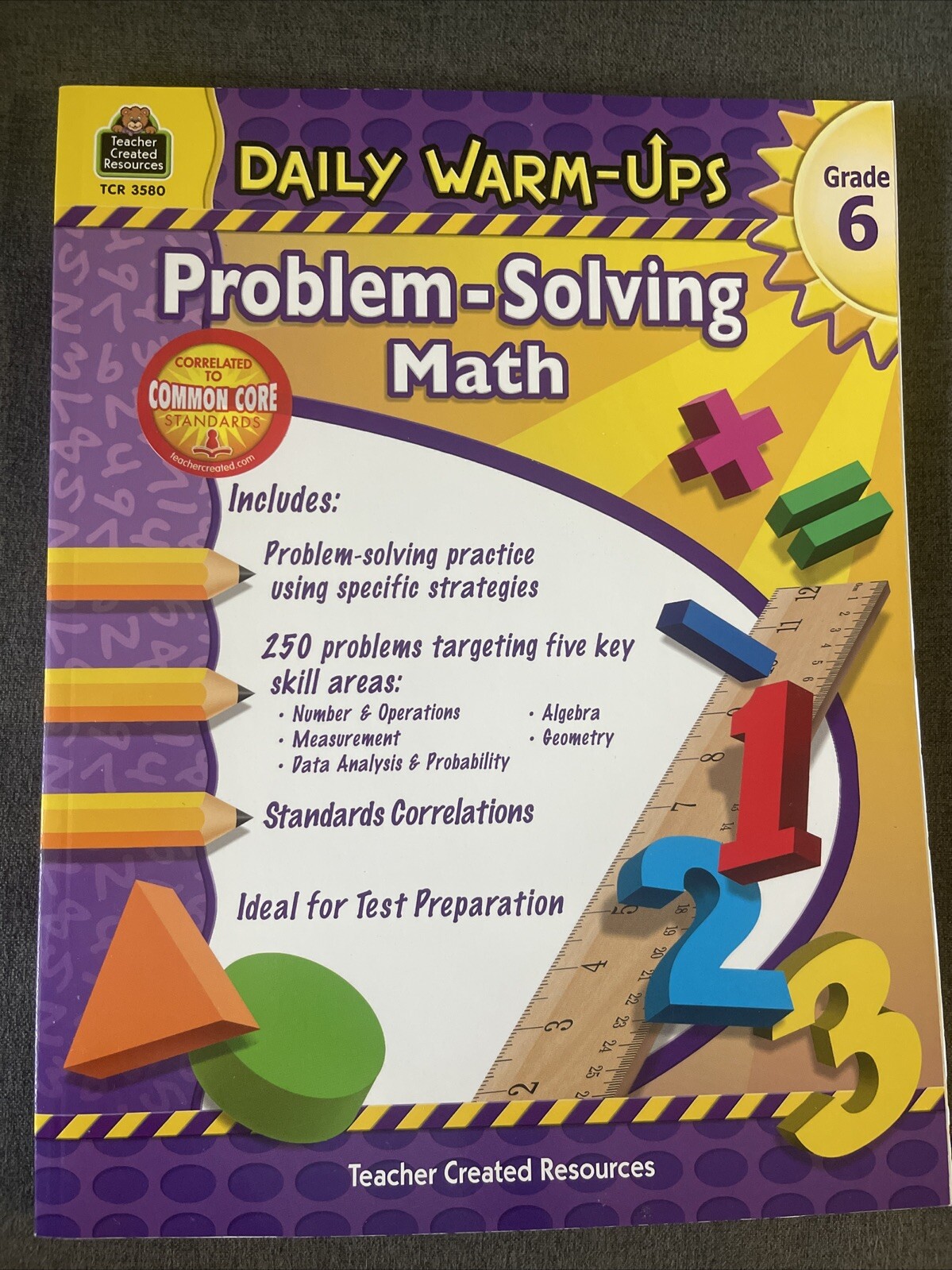 Daily Warm-Ups: Problem Solving Math Grade 6 by Robert W. Smith (2011, Trade…