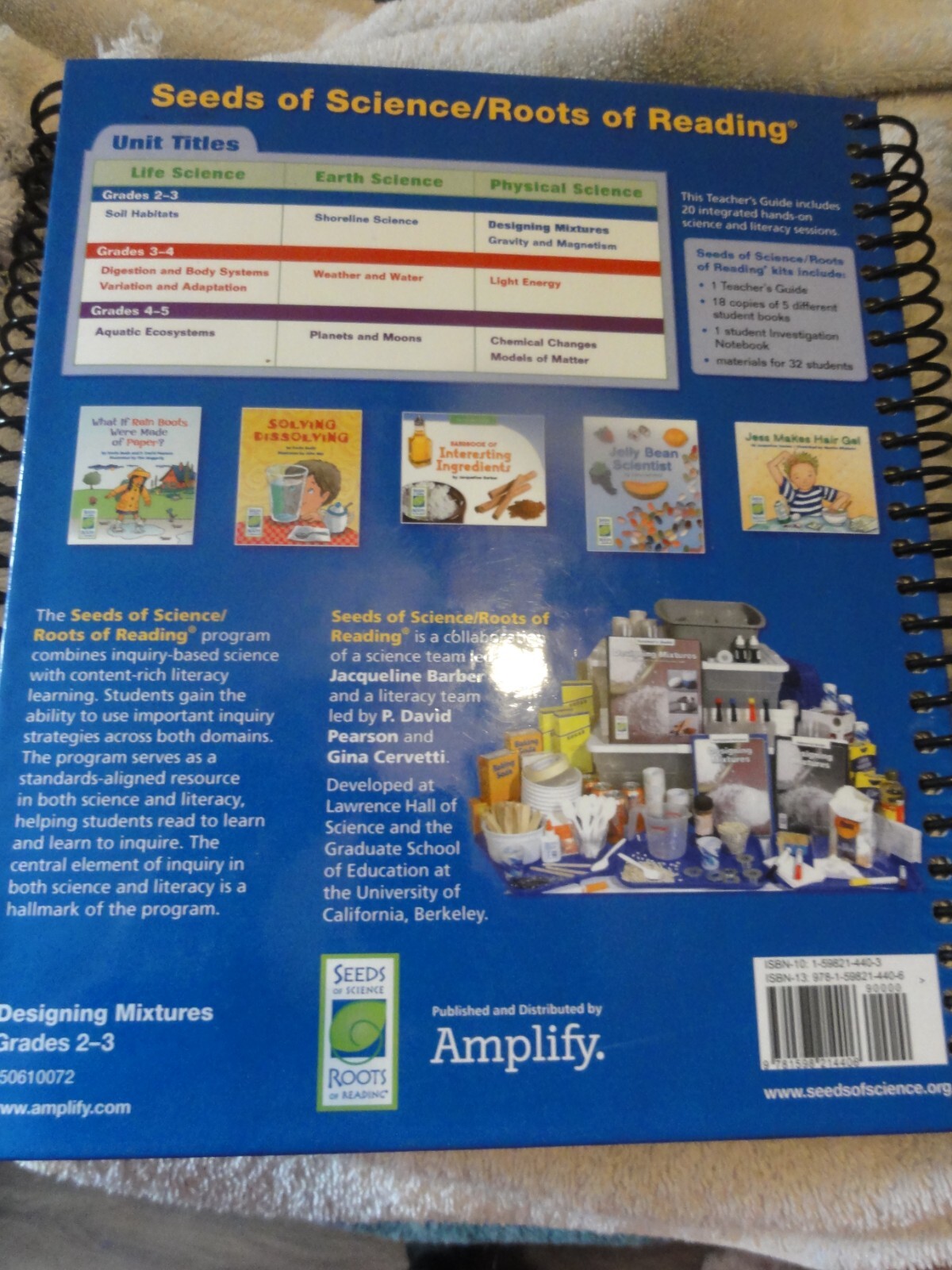 Amplify Core Knowledge DESIGNING MIXTURE Science Literacy Teacher Guide Textbook