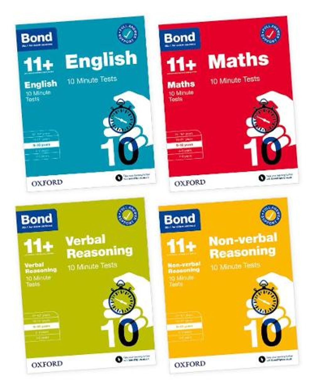 Bond 11+: Bond 11+ 10 Minute Tests 9-10 years Bundle (for GL Assessment & other