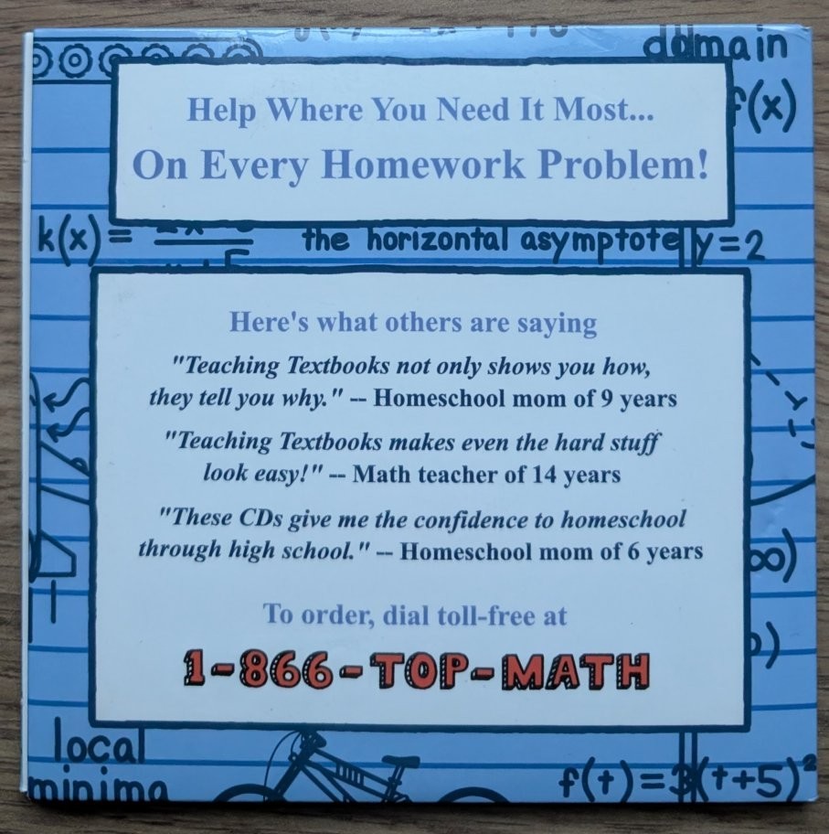 Pre-Calculus Test Solutions CDs Teaching Textbooks Math Mathematics Answer Key