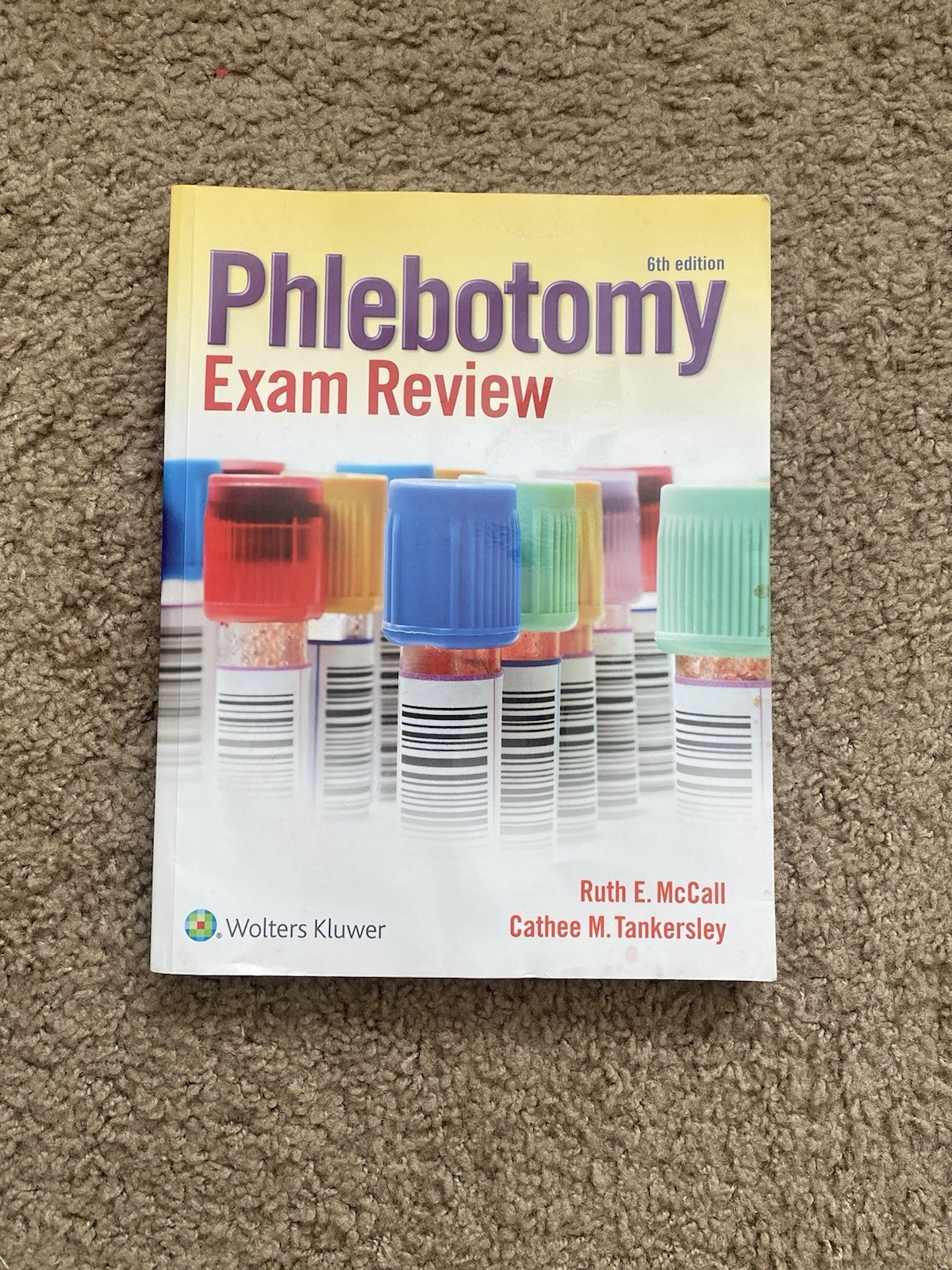 Wolters Kluwer Phlebotomy Exam Review 6th Edition Paperback Book