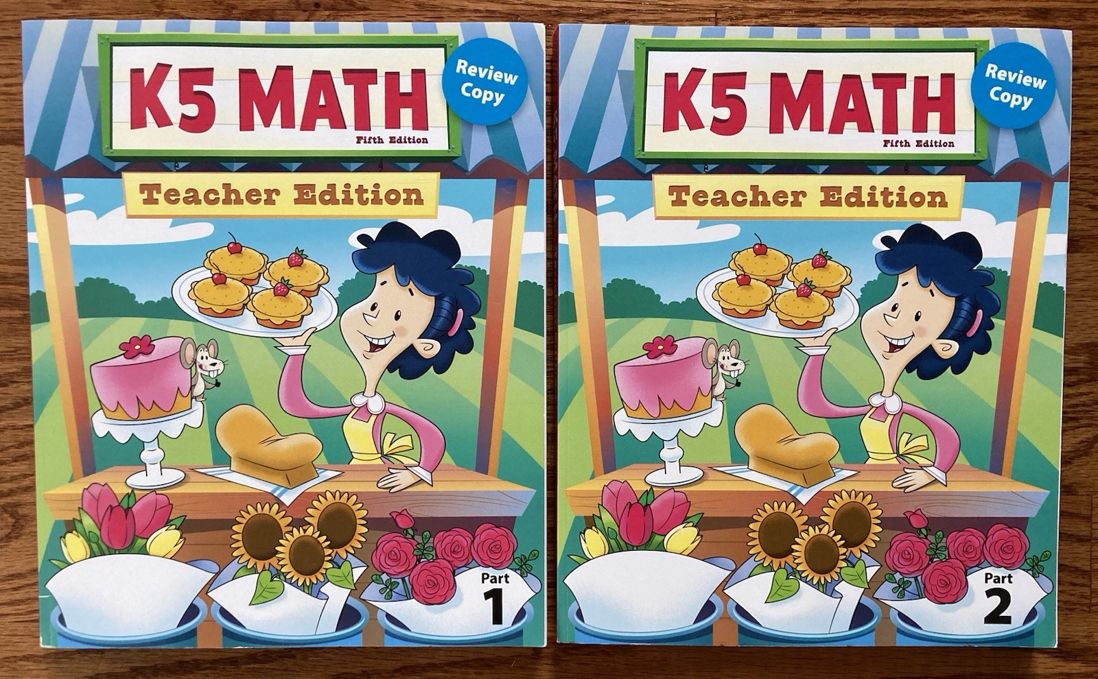 BJU Press K5 Math Fifth Edition Teacher Edition Parts 1 and 2 – REVIEW COPIES