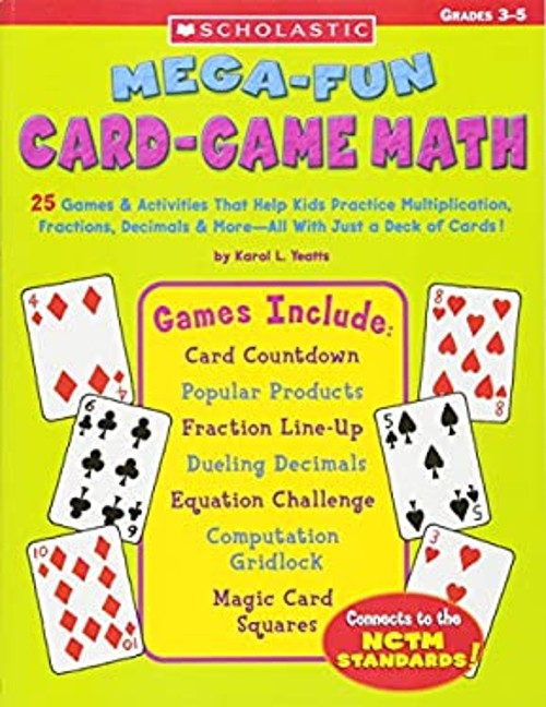Mega-Fun Card-Game Math Paperback Karol L. Yeatts