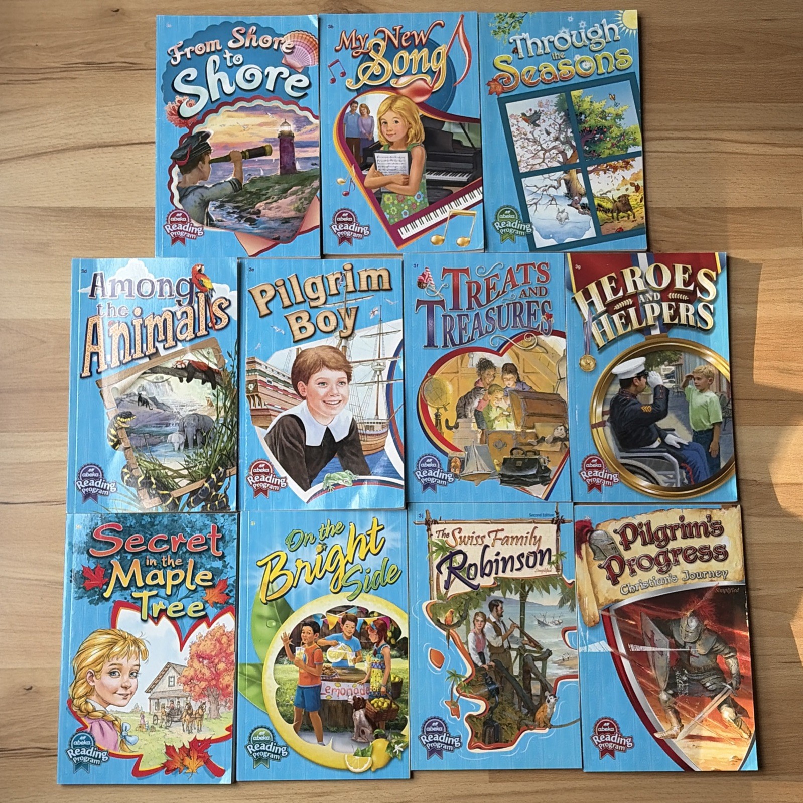 Abeka 3rd Grade Readers (A-K) 11 Books Complete Set Lot Current Reading