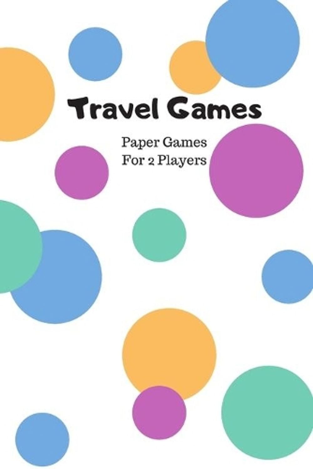 Travel Games – Paper Games For 2 Players: 6 x 9 Inch Color Dot Cover by Bonte Bo