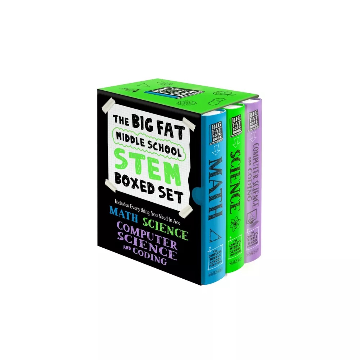 Workman Kids The Big Fat Middle School Stem 3-Book Boxed Set – (Big Fat