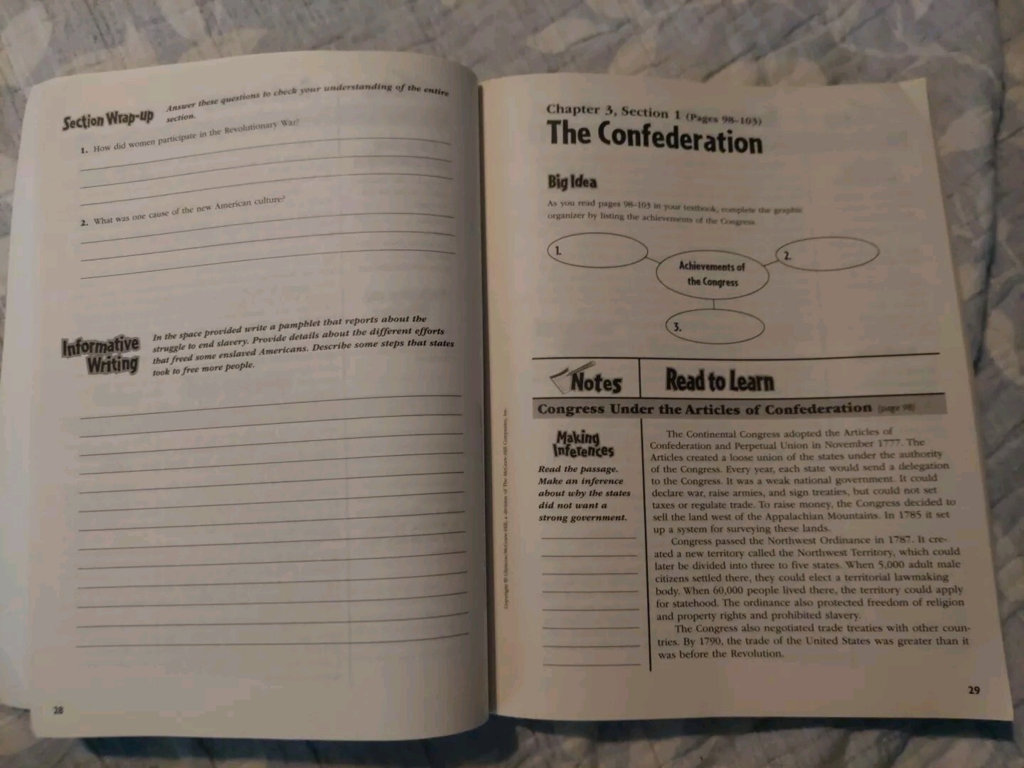 The American Vision, Reading Essentials and Note-Taking Guide Student Workbook