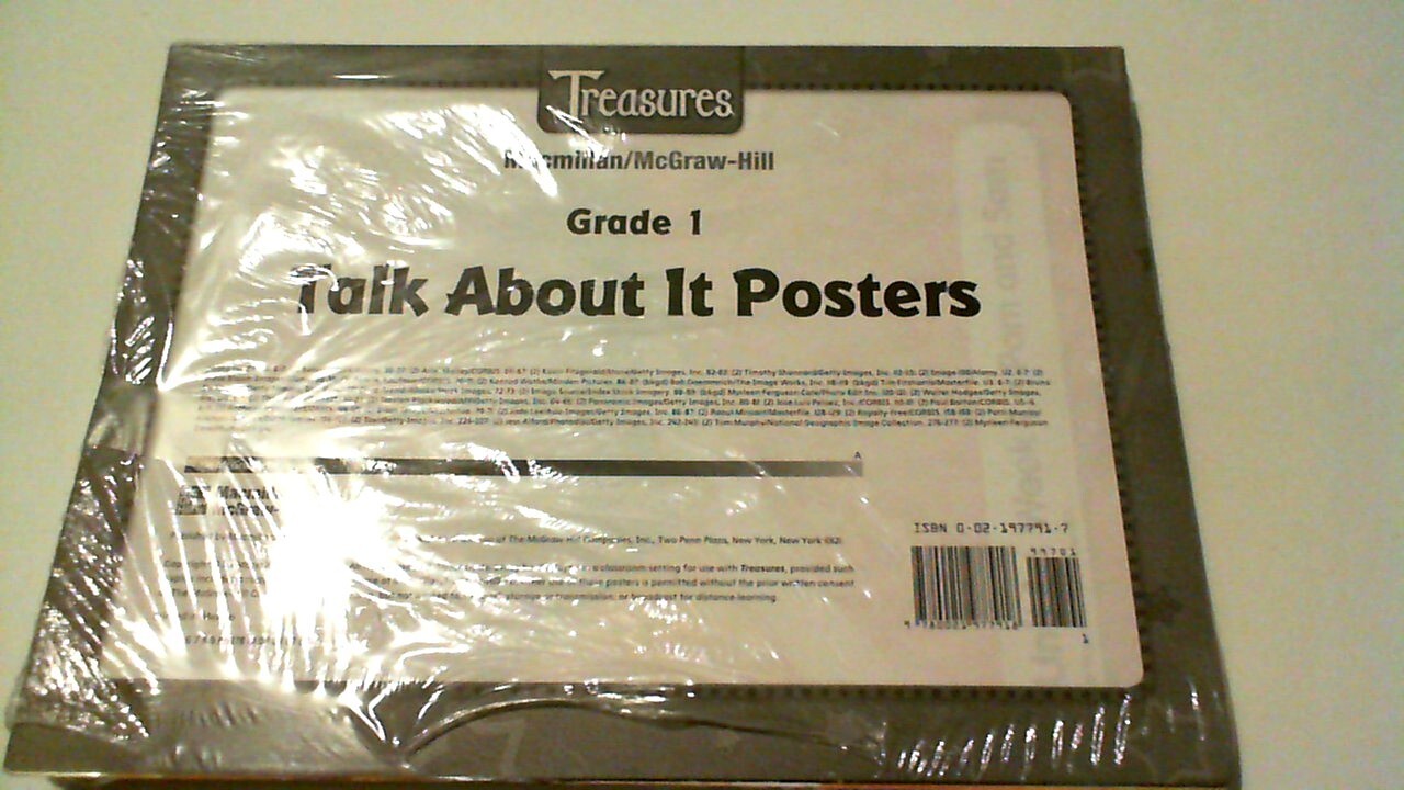 Talk About It Posters- Grade 1 – TREASURES MACMILLAN/MCGRAW-HILL Brand New