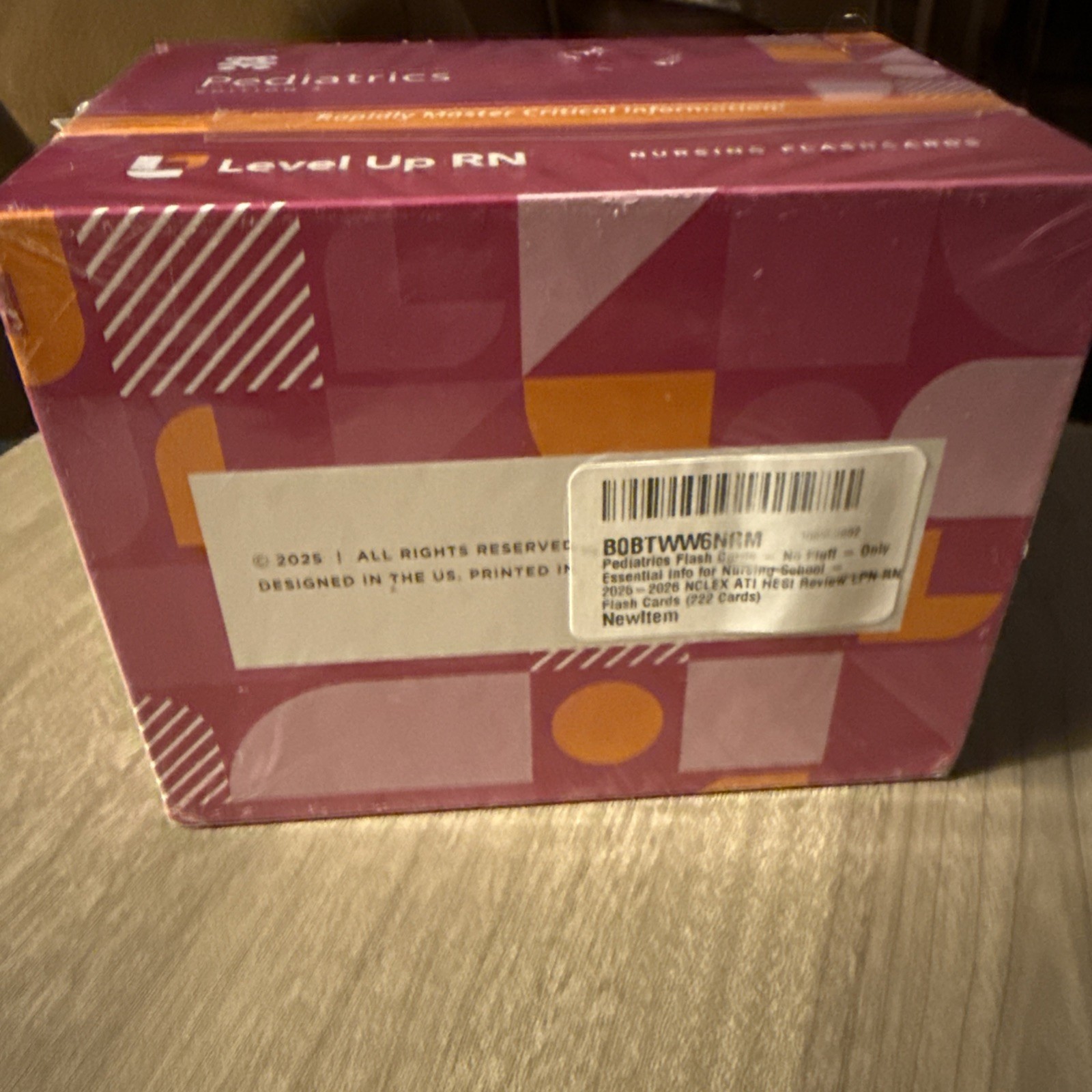 Level Up RN Pediatrics Edition 3 Flash Cards NEW 2025