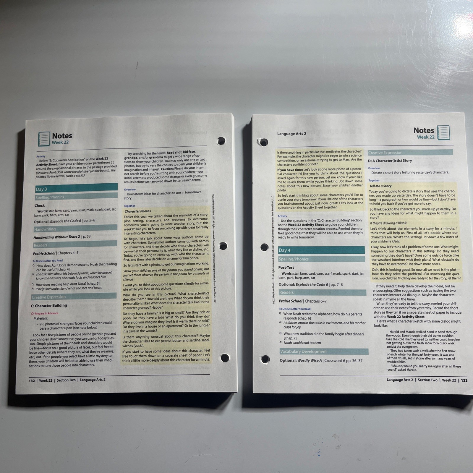 Bookshark Language Arts 2 Instructor’s Guide
