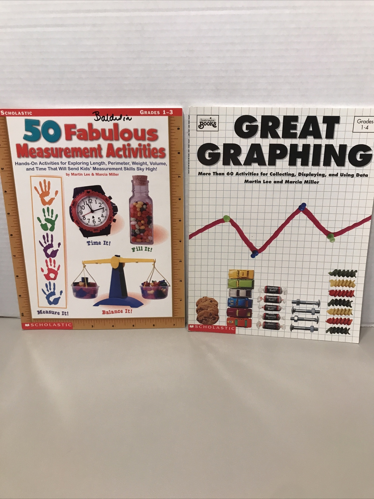 (Lot of 2) Great Graphing & 50 Fabulous Measurement Activities Grades 1-3