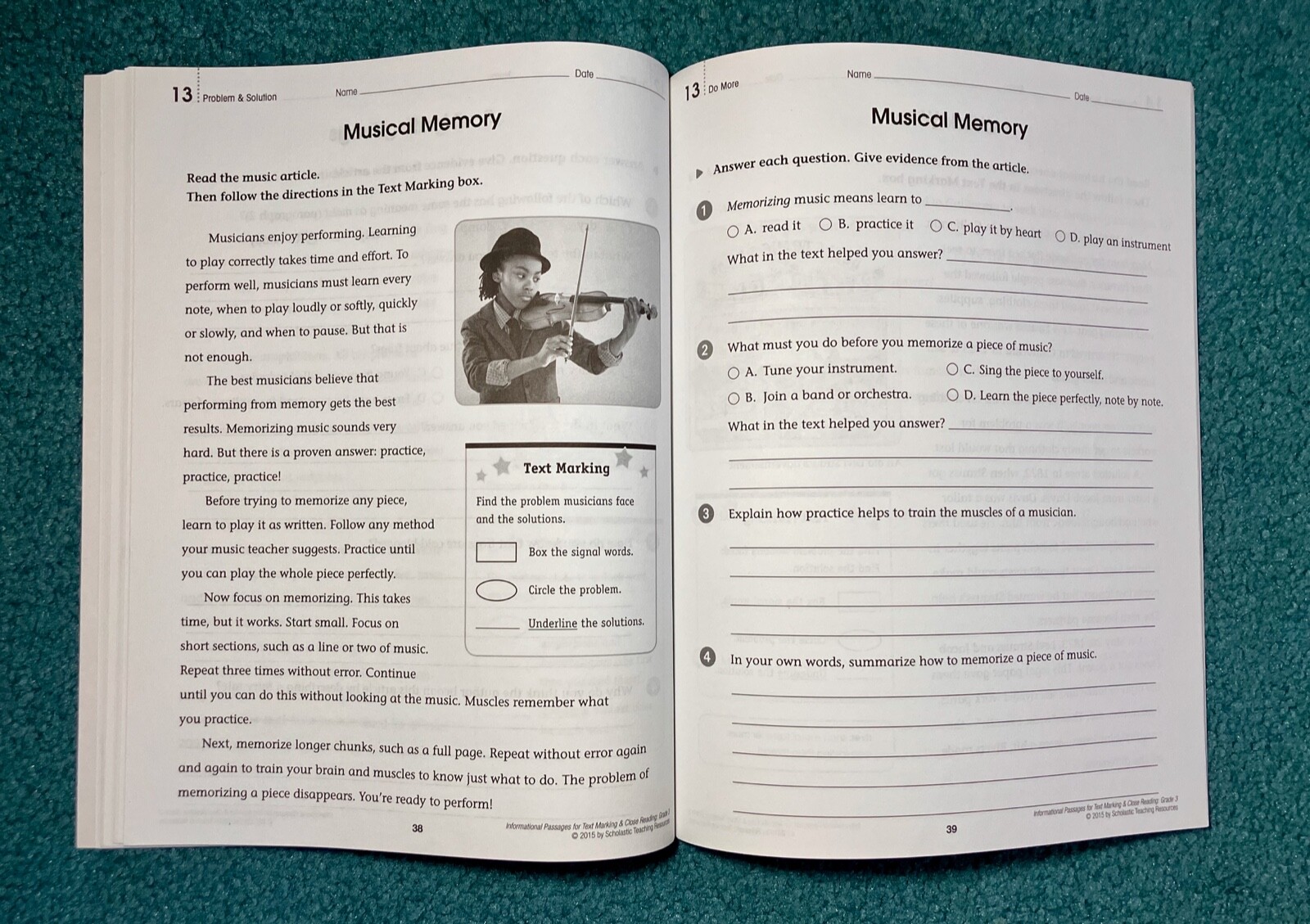 Informational Passages for Text Marking and Close Reading Ser.: Informational…