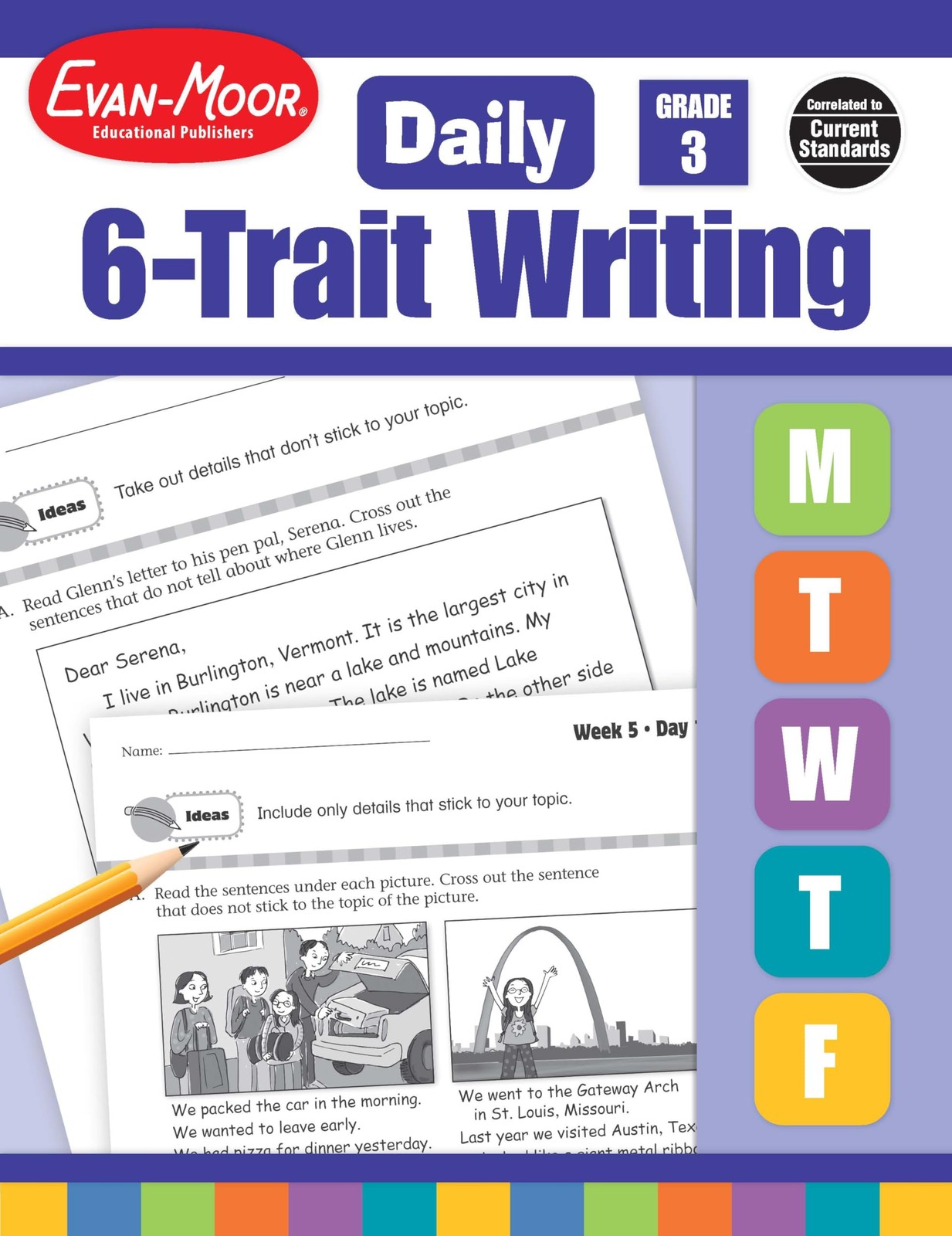 Evan-Moor Daily 6-Trait Writing, Grade 3, Homeschool and Classroom Resource…