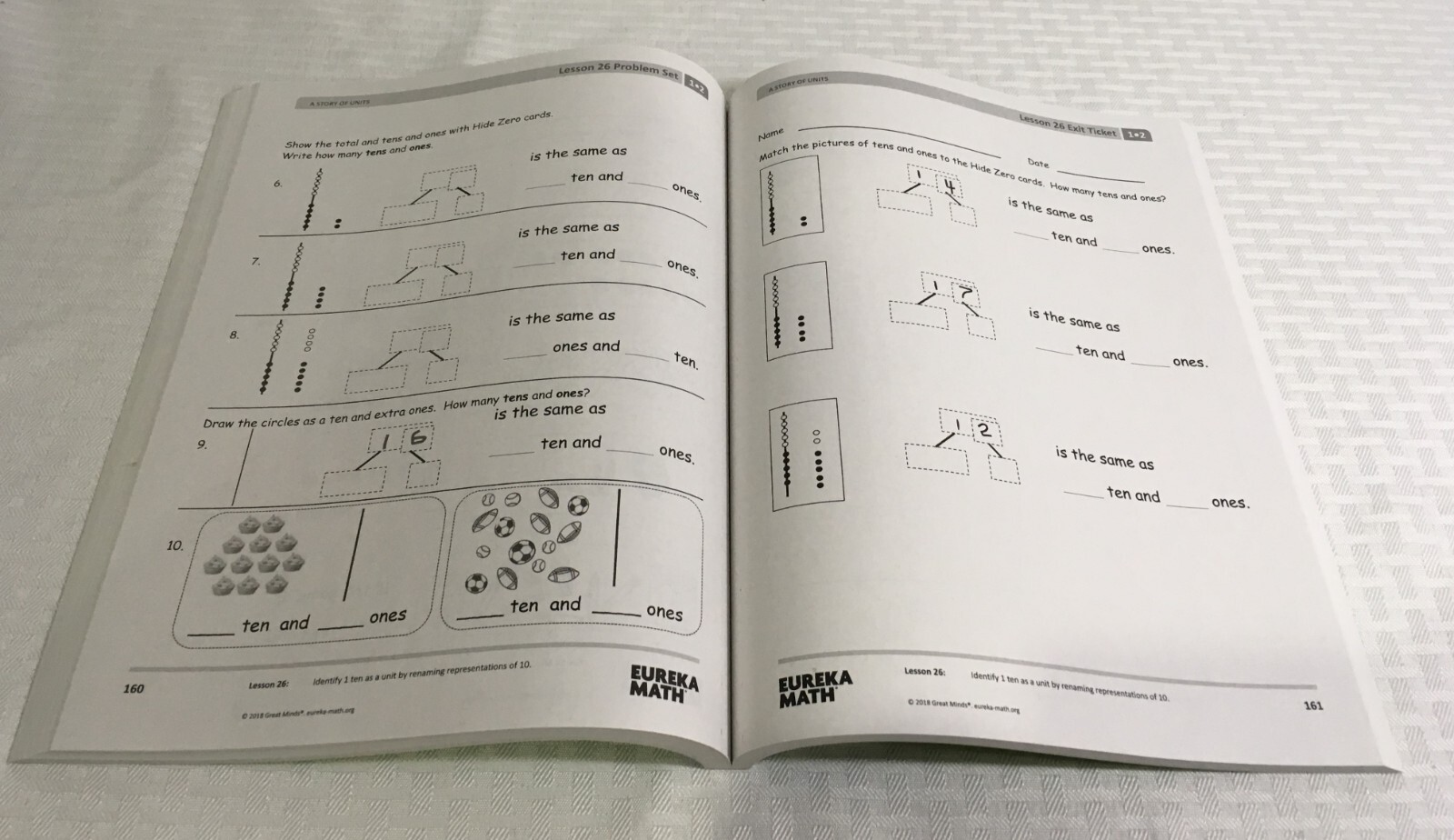 EUREKA MATH / GRADE 1 MODULES 2 & 3 / LEARN / STUDENT CONSUMABLE WORKBOOK / NEW