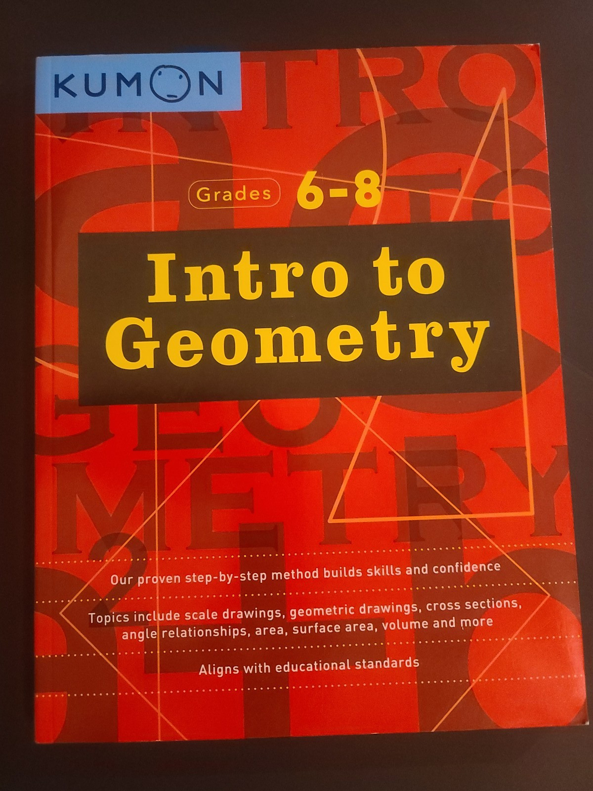 BRAND NEWnKumon Grades 6-8 Intro to Geometry Middle School Math Kumon Publishing