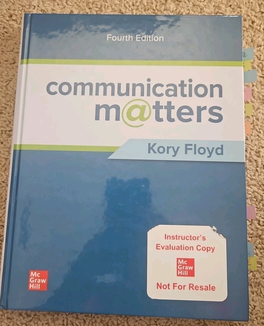 Communication Matters Fourth Edition 4th Kory Floyd Hardcover