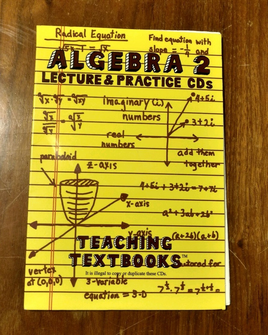 Algebra 2 – Lecture & Practice CD’s (4 CD’s) USED (Teachingtextbooks)
