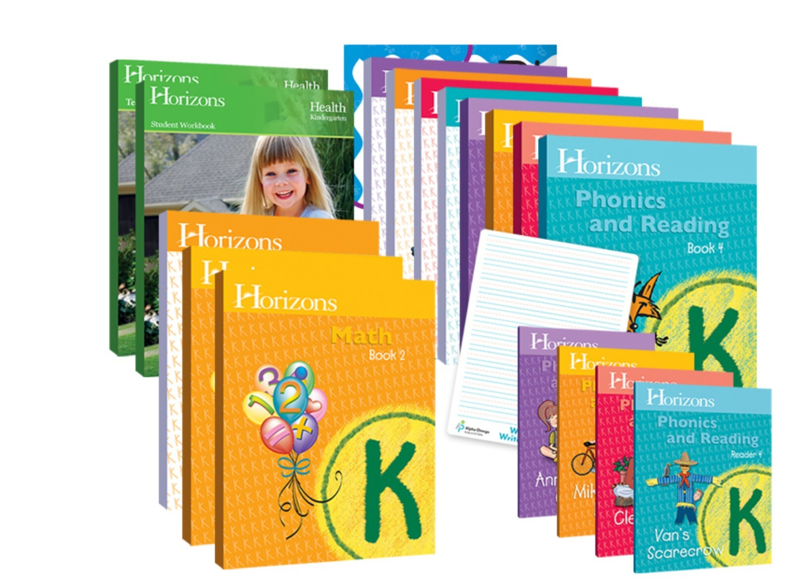HORIZONS Kindergarten Complete Set AOP Homeschool Curriculum Language Arts Math
