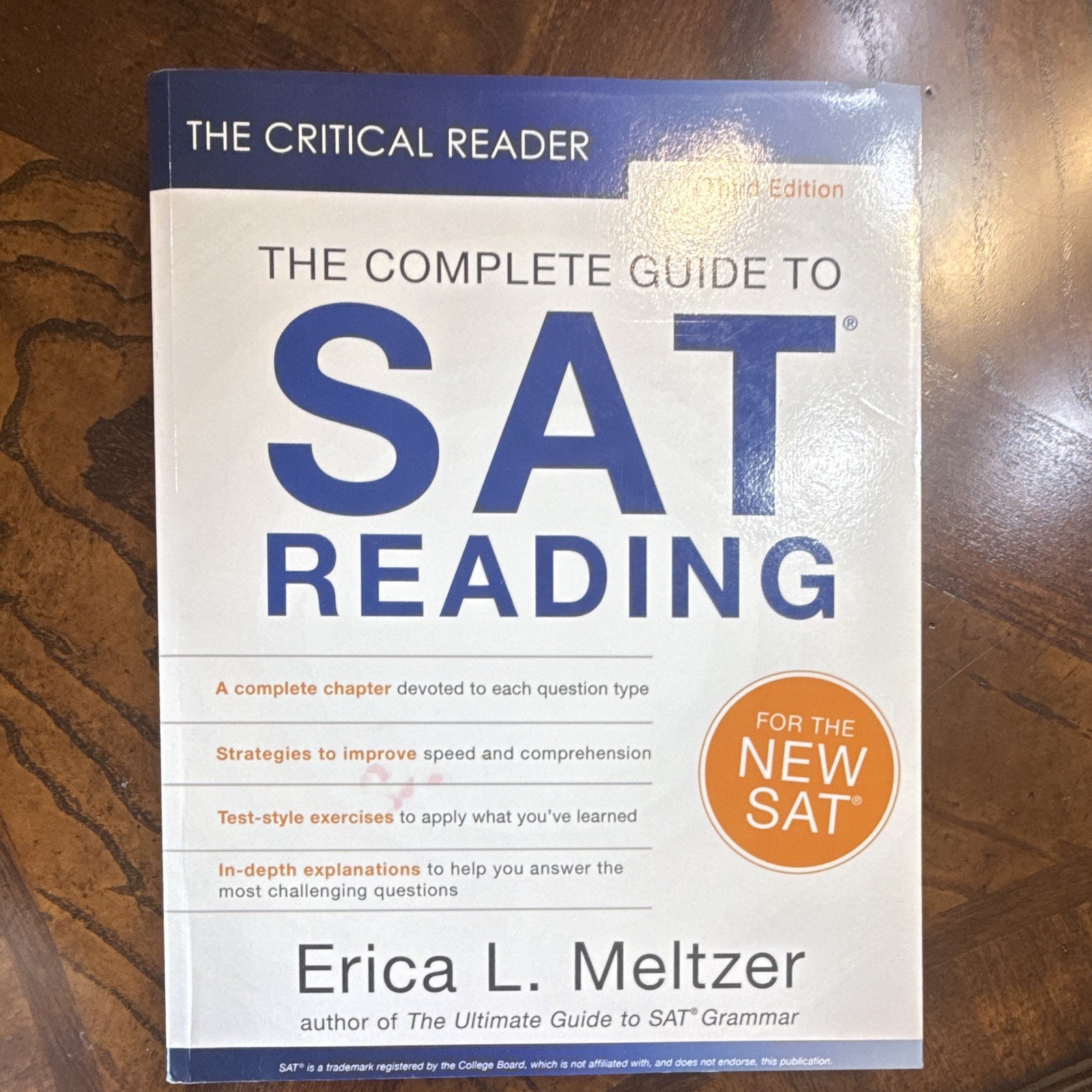 The Critical Reader Complete Guide SAT Reading 3rd Ed Erica Meltzer, Exam Prep