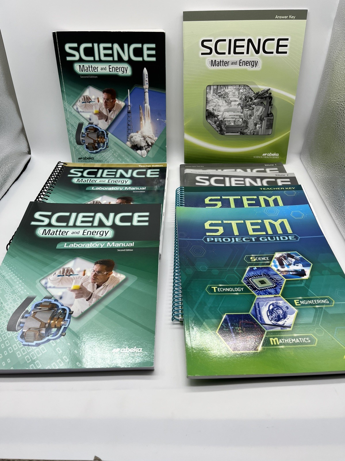 Abeka Science Matter & Energy Set w. Keys, Lab bks, 9th GR, Homeschool / School
