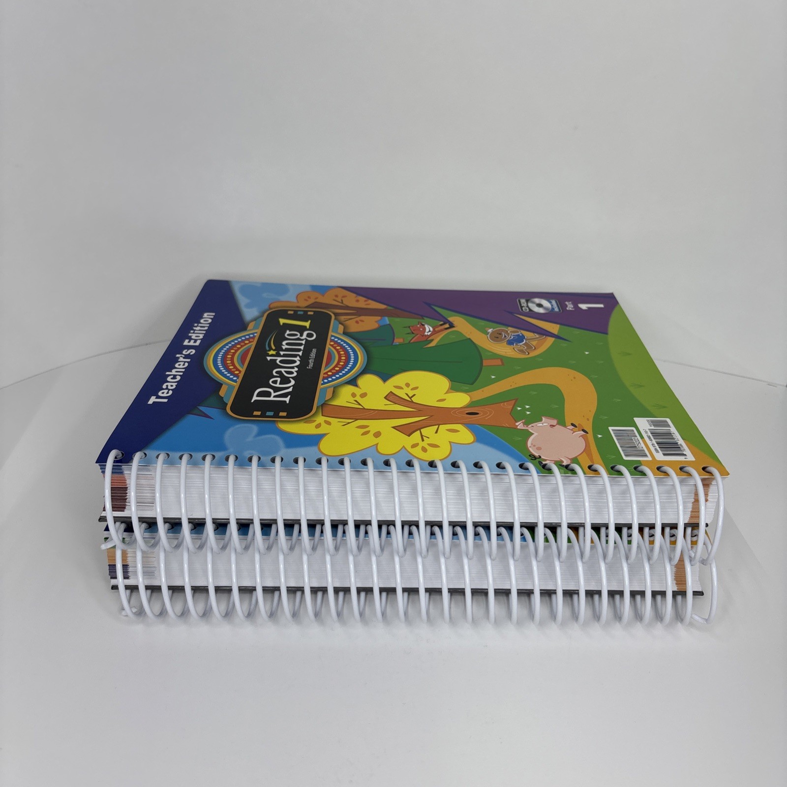 BJU Press Reading 1 Teacher’s Edition 4th Ed Parts 1‑2 w/CD-ROM Grade  1 – VGC