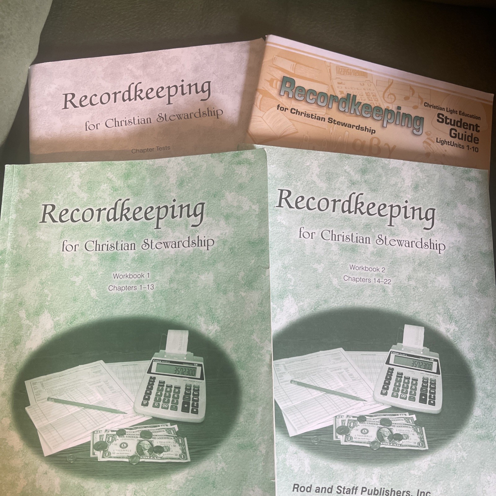 Two CLE Record keeping Workbooks, Test book And Study Guide