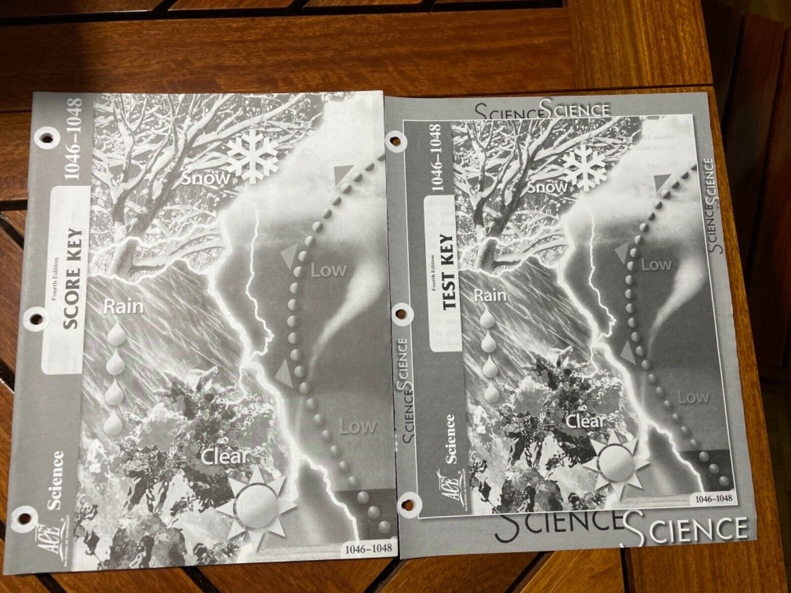 PREOWNED A.C.E. GRADE 4 SCIENCE SCORE KEYS/TEST KEYS 4th EDITION