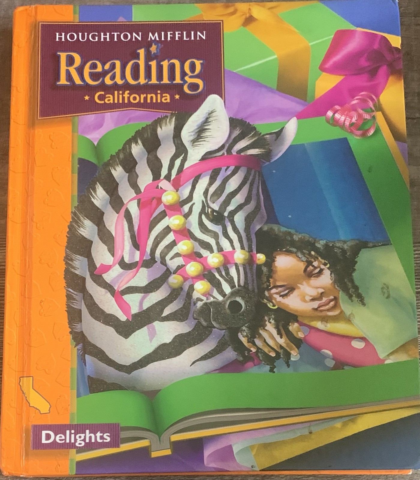RARE! 1st HC Ed. Houghton Mifflin Reading California: Delights 2003 GOOD Condit.