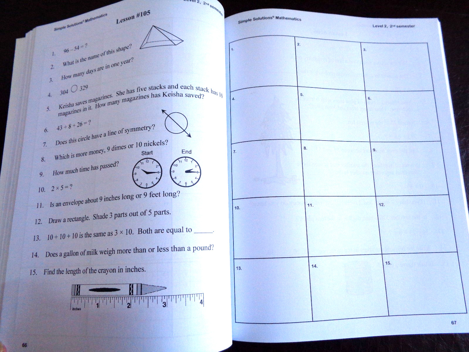 Simple Solutions Level 2, 2nd Semester Mathematics Student Workbook PB 2009