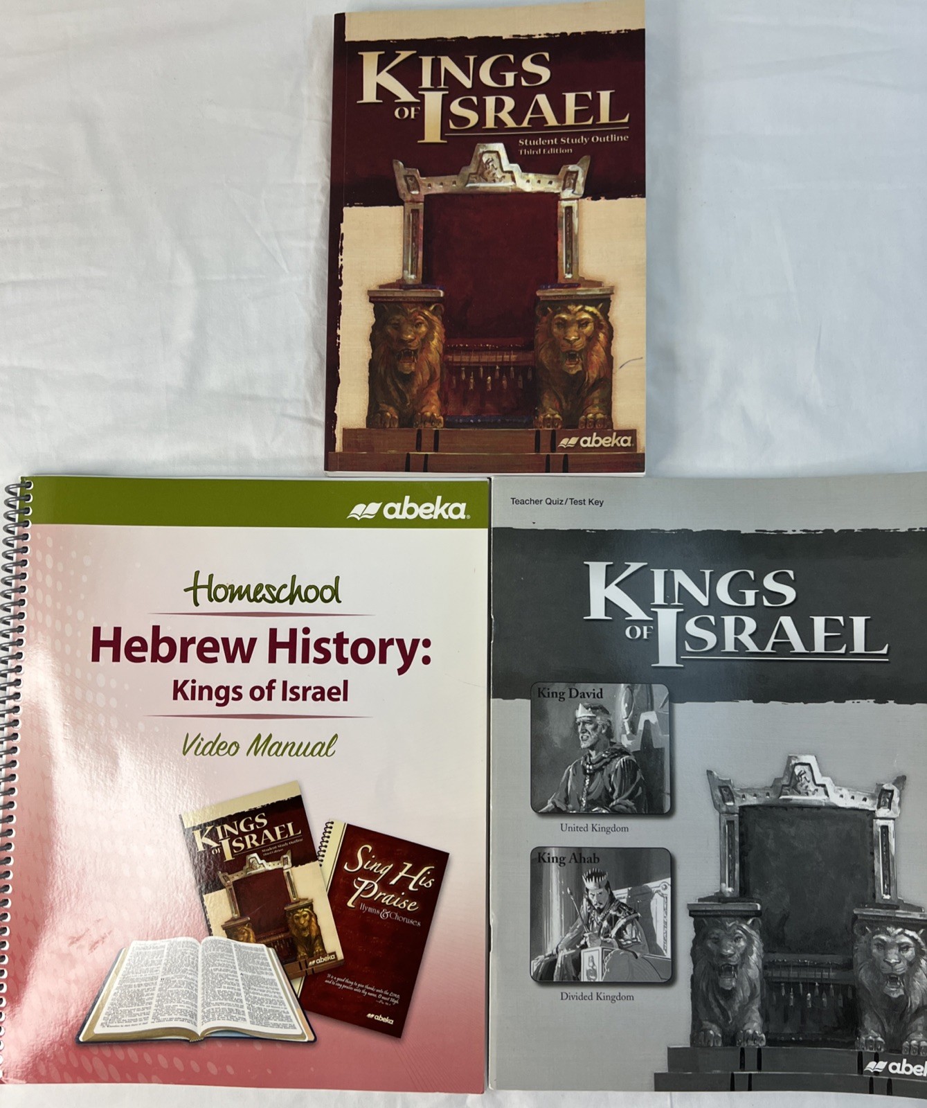 Abeka Kings Of Israel Study Outline, Video Manual & Teacher Key