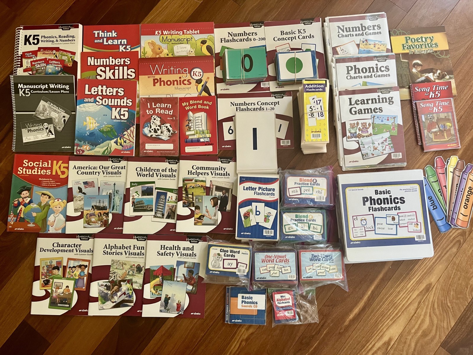 Abeka K5 Child Kit plus Complete Parent Kit—Manuscript