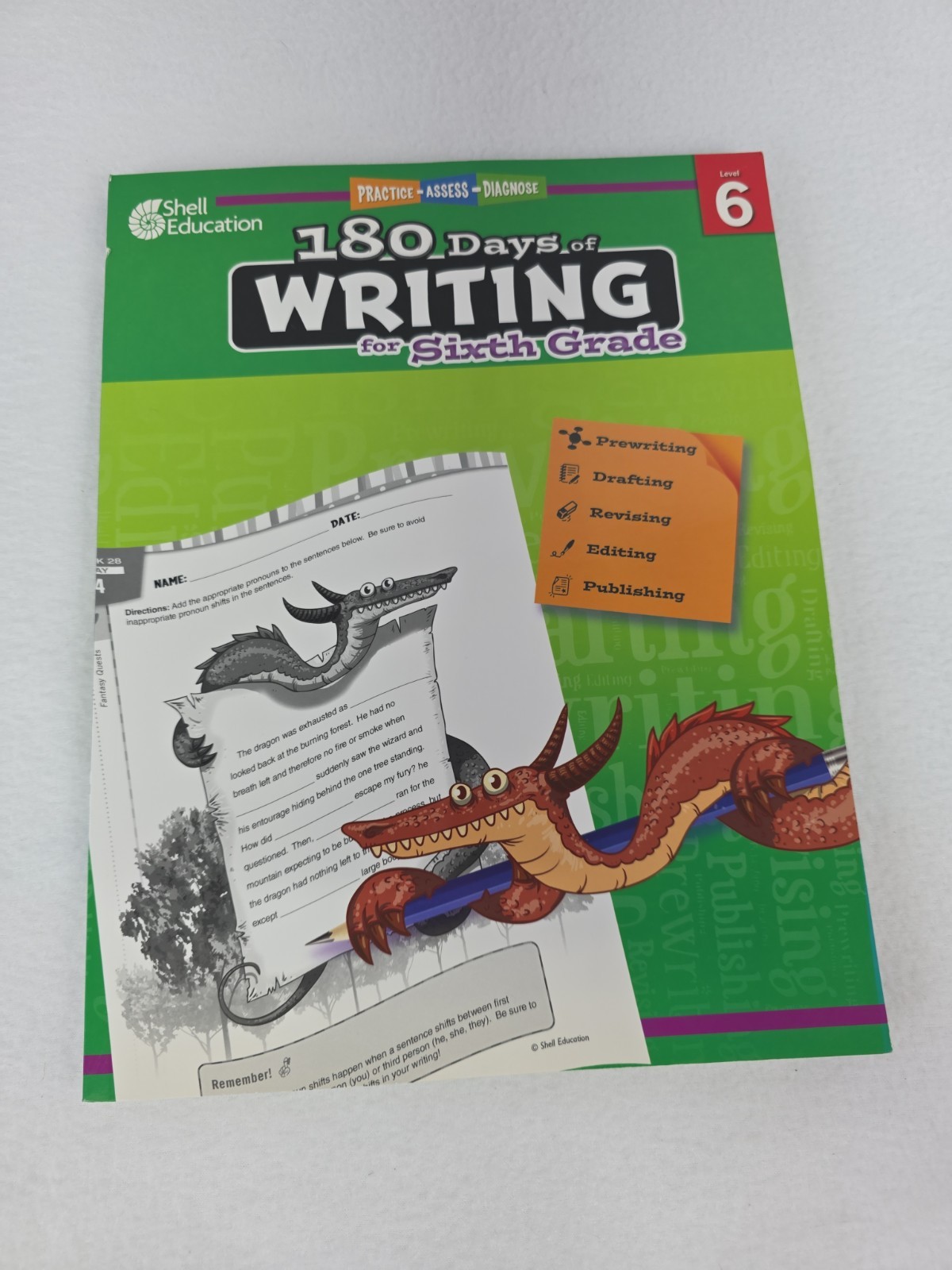 180 Days of Writing for Sixth Grade (180 Days of Practice) – Paperback – GOOD