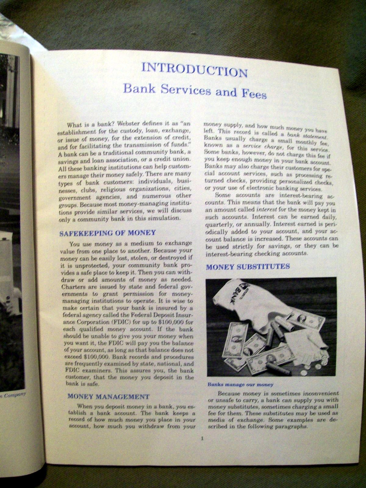 Security First Bank : A Banking Customer Simulation by Sargent and Ward (1991)