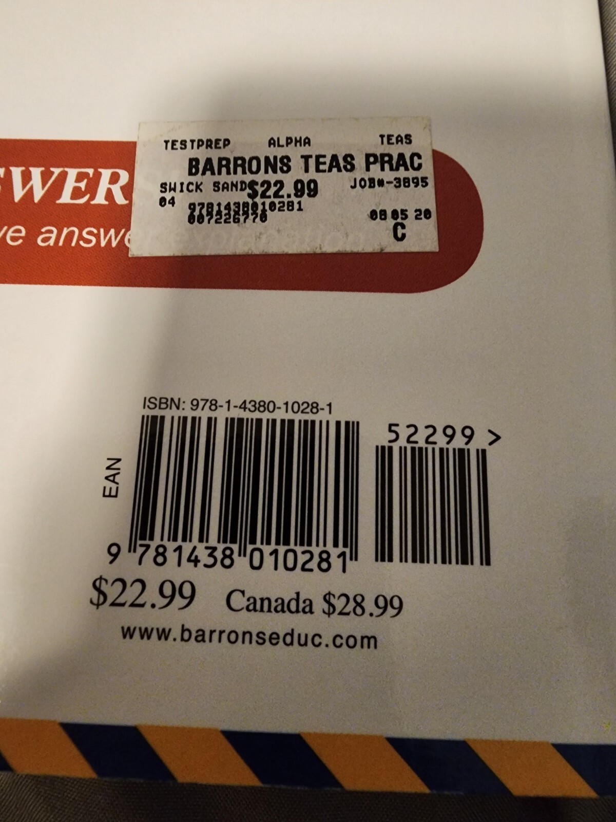 Barron’s Test Prep Ser.: TEAS Practice Tests with Online Tests by Sandra…