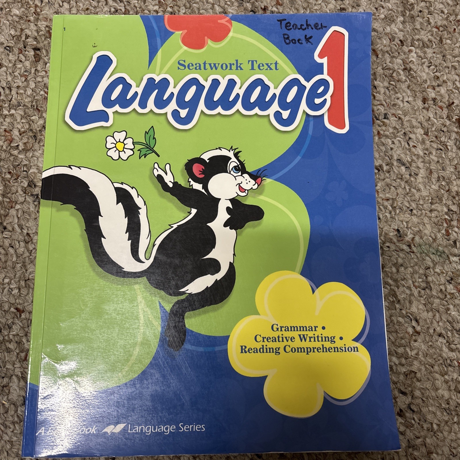 Abeka Book Language 1 Seatwork Text Teacher Key Homeschool Curriculum Grammar