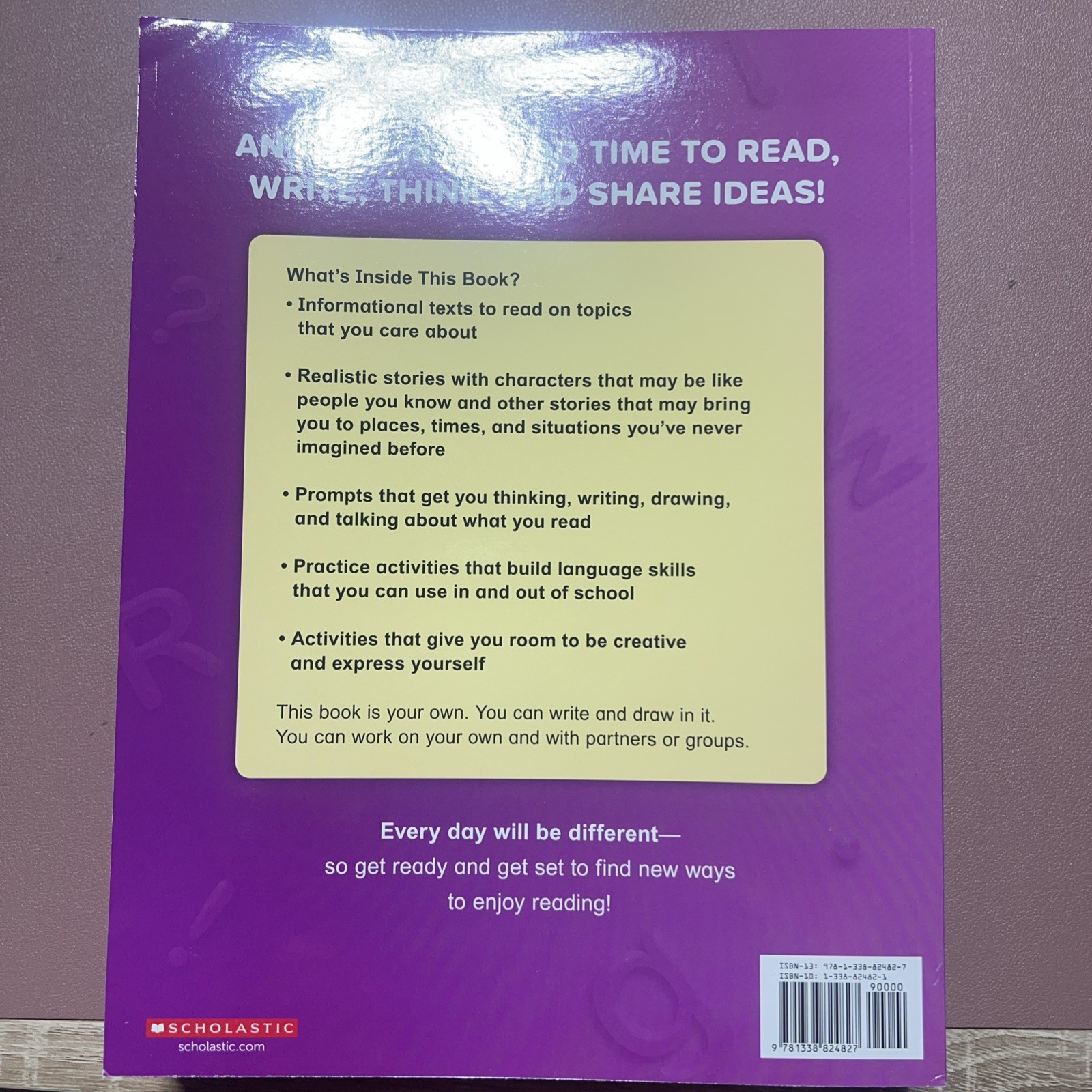 Scholastic, Scholar Zone, Reading ,extended Learning, Volume 3, Set Of 10