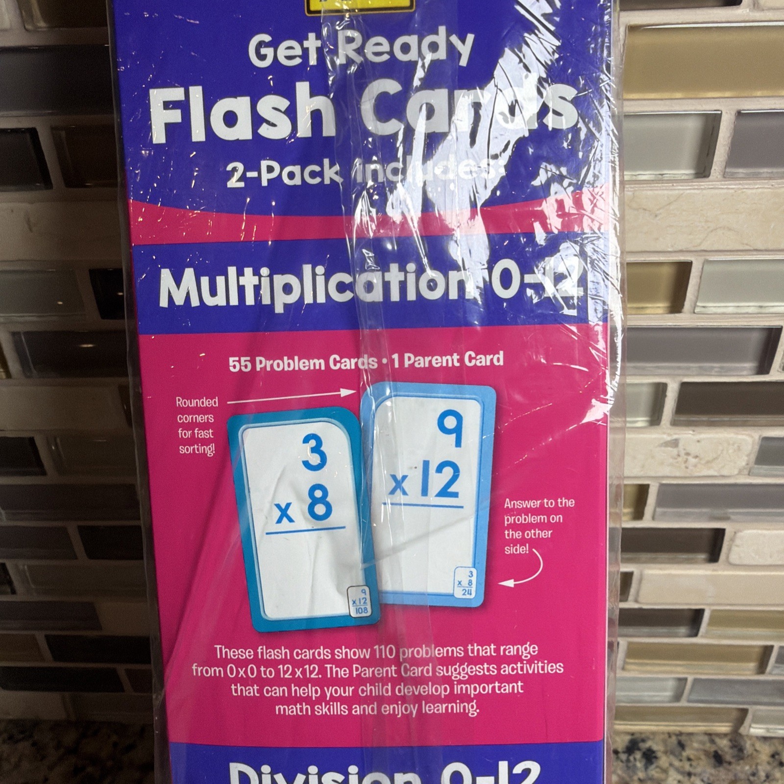 School Zone Multiplication(0-12) & Division(0-12) Flash Cards – New – Sealed