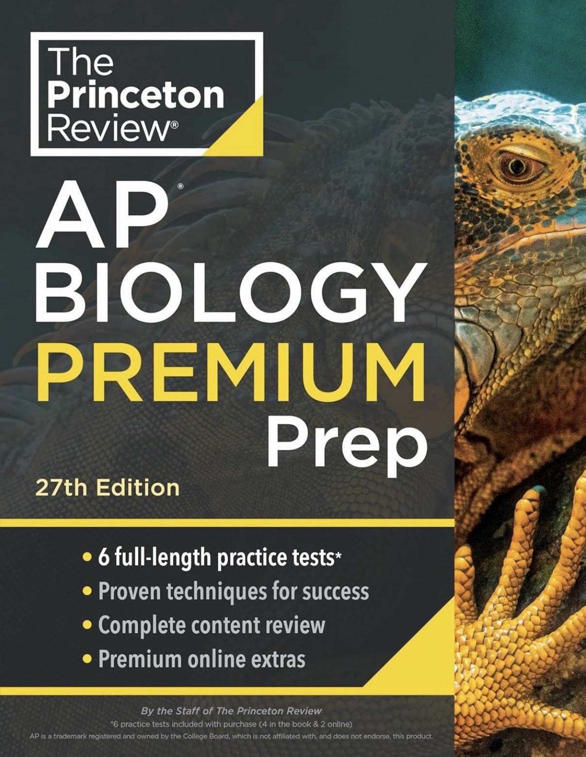 The Princeton Review AP Biology Premium Prep 27th Edition Study Guide Book